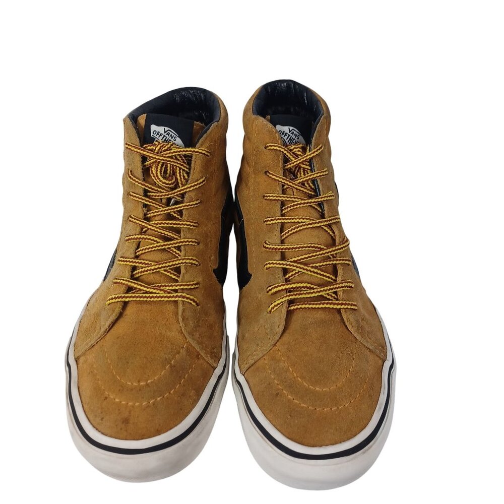Vans Off The Wall Wheat Suede High-Top Skate Shoes Mens Size 6.5 Rubber Waffle